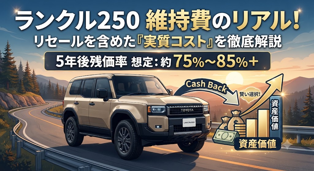 ランドクルーザー250の維持費を徹底調査！リセールを含めた「実質コスト」の正体