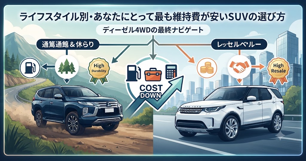 ライフスタイル別・あなたにとって最も維持費が安いSUVの選び方