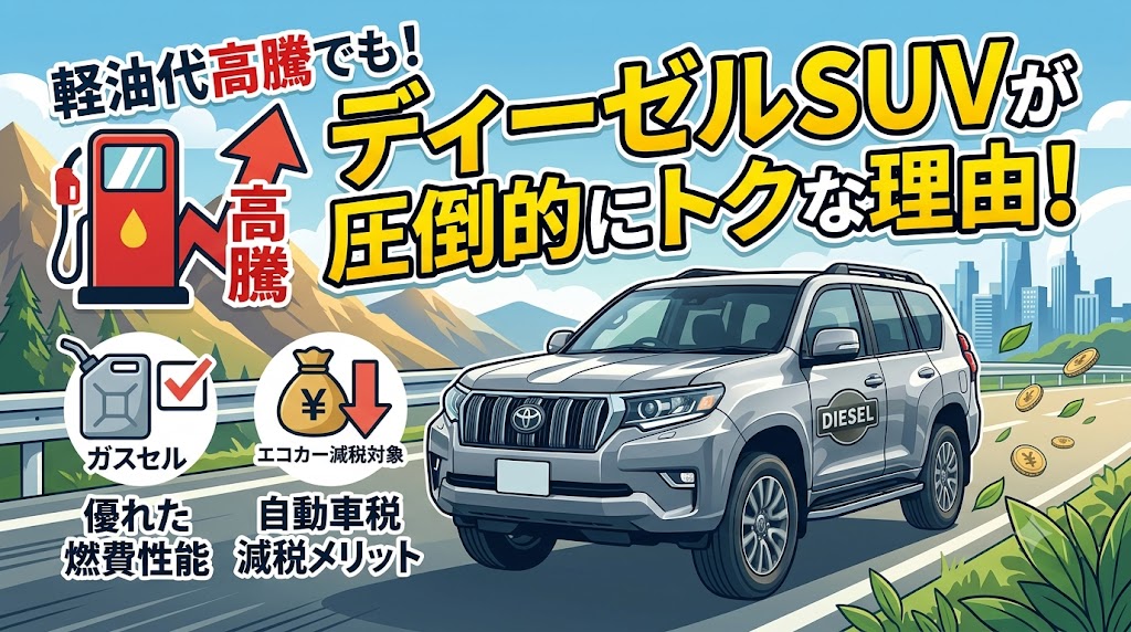 軽油代高騰でもディーゼルSUVが圧倒的にトクな理由